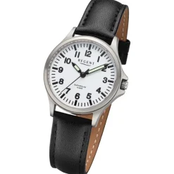 Regent Damen Armbanduhr Analog Lederarmband schwarz UR2092565