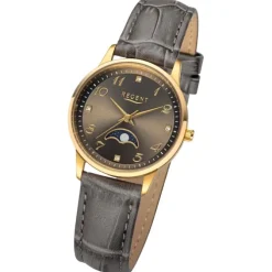 Regent Damen Armbanduhr Analog Lederarmband braun UR2102553