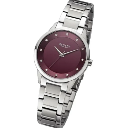 Regent Damen Armbanduhr Analog Metallarmband silber UR2252810