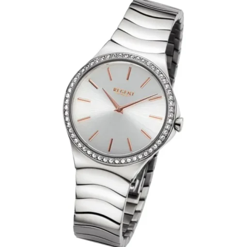 Regent Damen Armbanduhr Analog Metallarmband silber UR2252811