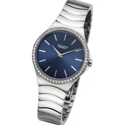 Regent Damen Armbanduhr Analog Metallarmband silber UR2252812