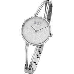 Regent Damen Armbanduhr Analog Metallarmband silber URBA680