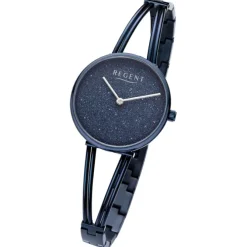 Regent Damen Armbanduhr Analog Metallarmband dunkelblau URBA684