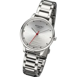Regent Damen Armbanduhr Analog Metallarmband silber URBA743