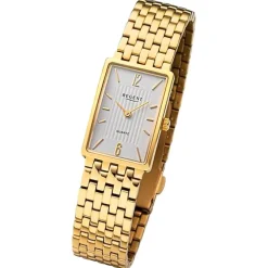 Regent Damen Armbanduhr Analog Metallarmband gold URF1344