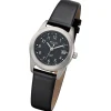 Regent Damen Armbanduhr Analog Lederarmband schwarz URF1321