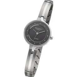 Regent Damen Armbanduhr Analog Metallarmband silber URF1335