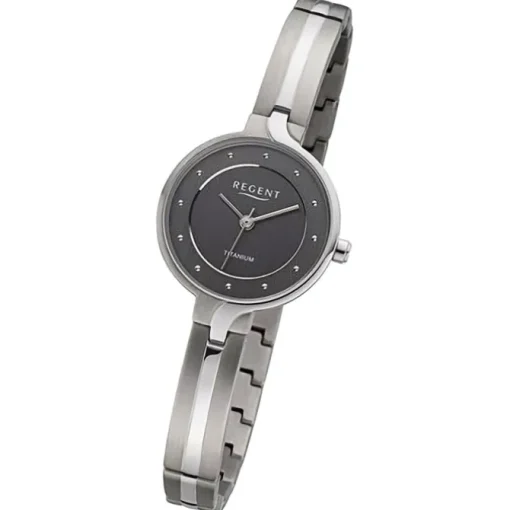 Regent Damen Armbanduhr Analog Metallarmband silber URF1335