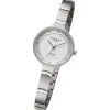 Regent Damen Armbanduhr Analog Metallarmband silber URF1338