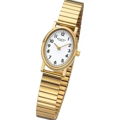 Regent Damen Armbanduhr Analog Edelstahlarmband gold URF1362