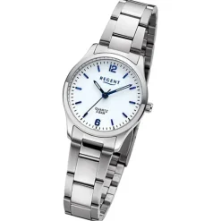 Regent Damen Armbanduhr Analog Metallarmband silber URF1419