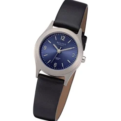 Regent Damen Armbanduhr Analog Lederarmband schwarz URF1439
