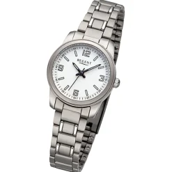 Regent Damen Armbanduhr Analog Metallarmband silber URF1441