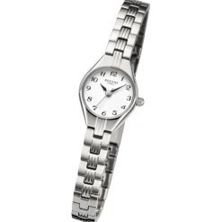 Regent Damen Armbanduhr Analog Metallarmband silber URF1468