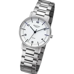 Regent Damen Armbanduhr Analog Metallarmband silber URF1482