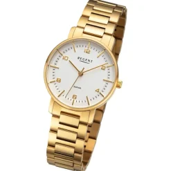 Regent Damen Armbanduhr Analog Metallarmband gold URF1483