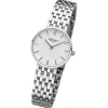 Regent Damen Armbanduhr Analog Metallarmband silber URF1485
