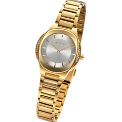 Regent Damen Armbanduhr Analog Metallarmband gold URF1490