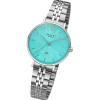 Regent Damen Armbanduhr Analog Metallarmband silber URF1495