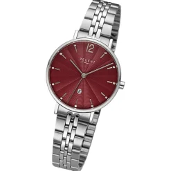 Regent Damen Armbanduhr Analog Metallarmband silber URF1497