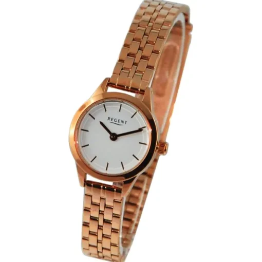 Regent Damen Armbanduhr Analog Metallarmband rosegold UR2211595