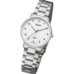 Regent Damen Armbanduhr Analog Metallarmband silber URGM2304