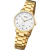 Regent Damen Armbanduhr Analog Metallarmband gold URGM2305