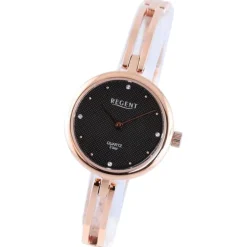 Regent Damen Armbanduhr Analog Metallarmband rosegold UR2214004