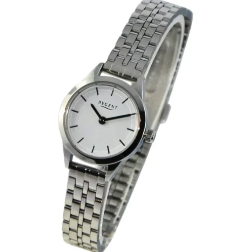 Regent Damen Armbanduhr Analog Metallarmband silber UR2251590