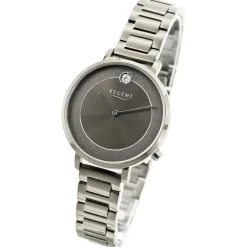 Regent Damen Armbanduhr Analog Metallarmband silber UR2252545
