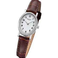 Regent Damen Armbanduhr Analog Lederarmband braun URF1305