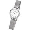 Regent Damen Armbanduhr Analog F-1165 Quarz-Uhr Metall silber URF1165