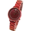 Regent Damen Armbanduhr Analog Metallarmband rot UR2252547