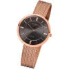 Regent Damen Armbanduhr Analog F-1157 Quarz-Uhr Metall rosegold URF1157