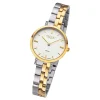 Regent Damen Armbanduhr Analog GM-2121 Quarz-Uhr Metallband bicolor URGM2121
