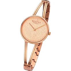 Regent Damen Armbanduhr Analog Metallarmband rosegold URBA681