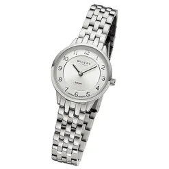 Regent Damen Armbanduhr Analog GM-2128 Quarz-Uhr Metallband silber URGM2128