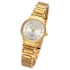 Regent Damen Armbanduhr Analog GM-2132 Quarz-Uhr Metallband gold URGM2132