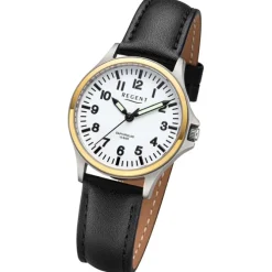 Regent Damen Armbanduhr Analog Lederarmband schwarz UR2092566