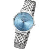 Regent Damen Armbanduhr Analog Metallarmband silber URF1493