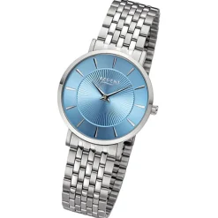 Regent Damen Armbanduhr Analog Metallarmband silber URF1493