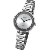 Regent Damen Armbanduhr Analog Metallarmband silber UR2254040
