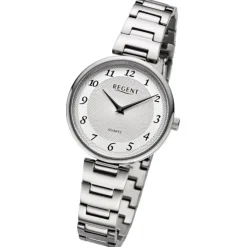 Regent Damen Armbanduhr Analog Metallarmband silber UR2254045