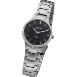Regent Damen Armbanduhr Analog Metallarmband silber URBA711