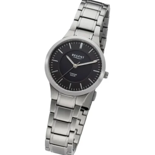 Regent Damen Armbanduhr Analog Metallarmband silber URBA711