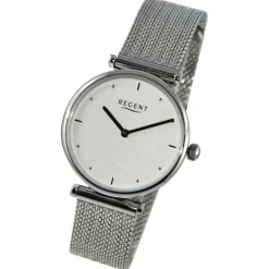 Regent Damen Armbanduhr Analog Metallarmband silber UR2251588