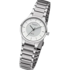 Regent Damen Armbanduhr Analog Metallarmband silber URBA728