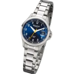 Regent Damen Armbanduhr Analog Metallarmband silber URBA787