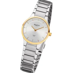 Regent Damen Armbanduhr Analog Metallarmband silber URF1310