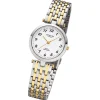 Regent Damen Armbanduhr Analog Metallarmband silber gold URF1323